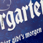 Preview: Blechschild Biergarten 2